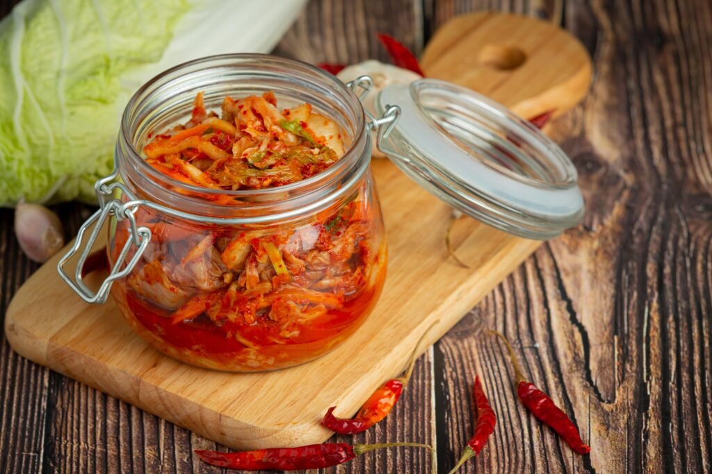 kimchi inspired sauerkraut