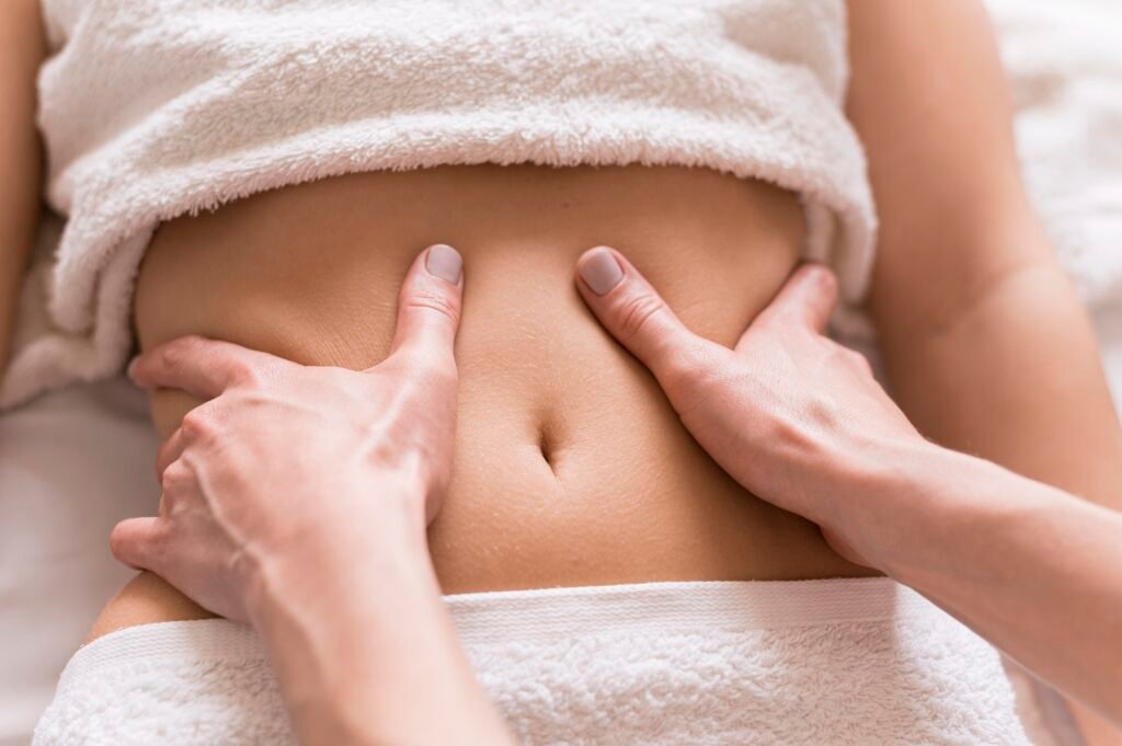 belly massage for bloating