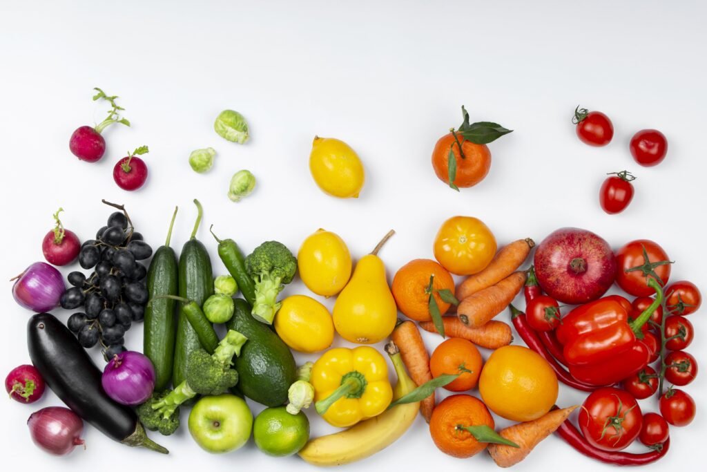 fiber rich fruit and veggies